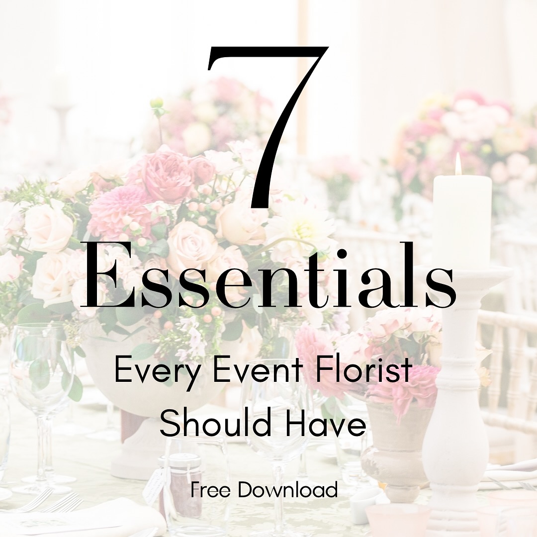 EVENT FLORISTS !
I’m sharing 7 of the essentials that have saved me time, mess, and stress more times than I can count.
Whether you’re just starting out or have years of experience under your belt, these essentials will help you stay one step ahead on every job.
Comment “SECRET” below and I’ll send them straight to your inbox.
And if you find this useful, you’ll love  my brand new workbook: 
The Professional Event Florist —  It’s full of the things you want to know but no one will tell you.